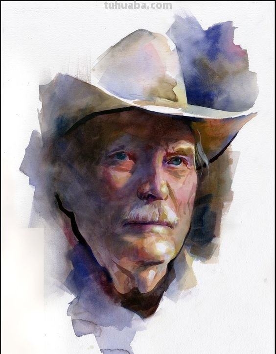 明星人物水彩画你认得几个