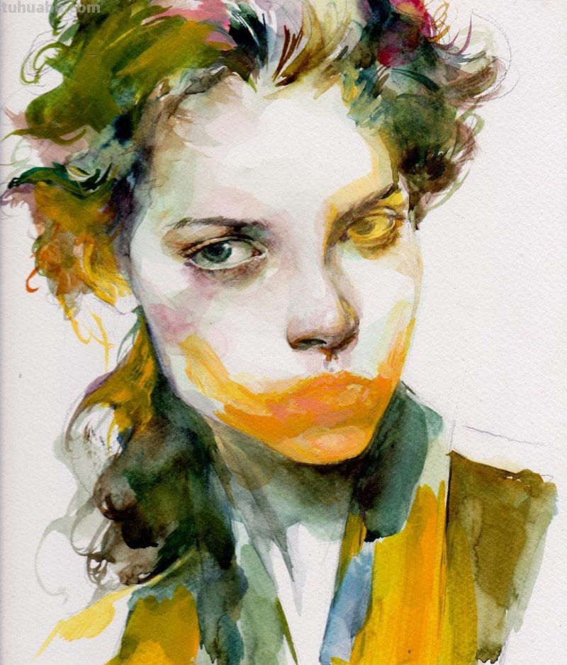 个性十足丨韩国水彩画家随意性的水彩画人物 个性十足丨韩国水彩画家随意性的水彩画人物