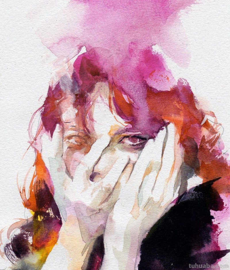 个性十足丨韩国水彩画家随意性的水彩画人物 个性十足丨韩国水彩画家随意性的水彩画人物