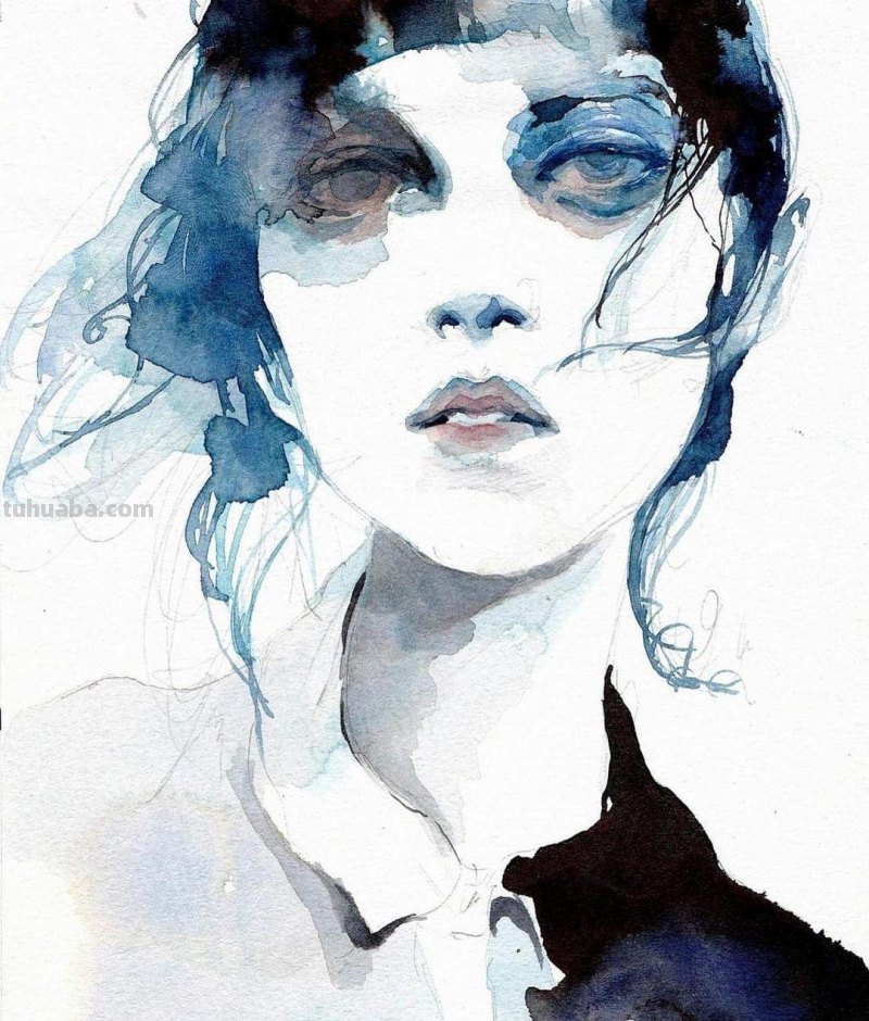 个性十足丨韩国水彩画家随意性的水彩画人物 个性十足丨韩国水彩画家随意性的水彩画人物