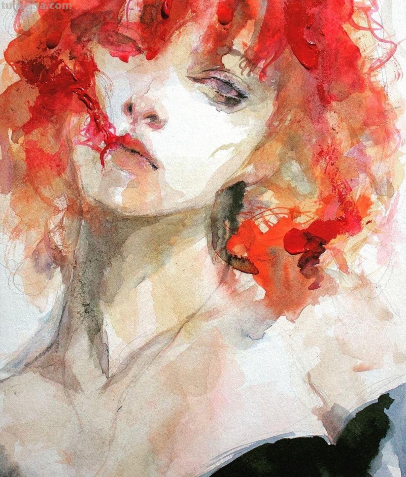 个性十足丨韩国水彩画家随意性的水彩画人物 个性十足丨韩国水彩画家随意性的水彩画人物