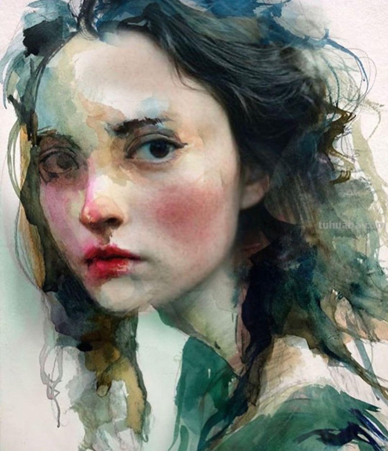个性十足丨韩国水彩画家随意性的水彩画人物 个性十足丨韩国水彩画家随意性的水彩画人物