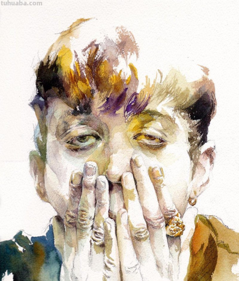 个性十足丨韩国水彩画家随意性的水彩画人物 个性十足丨韩国水彩画家随意性的水彩画人物