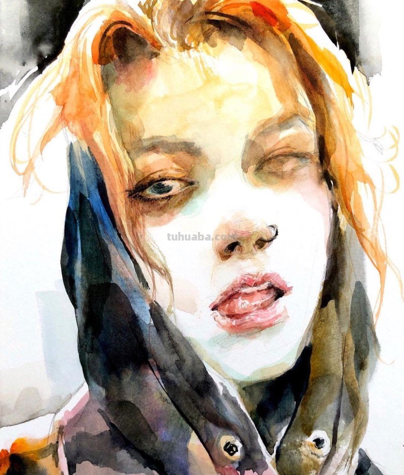 个性十足丨韩国水彩画家随意性的水彩画人物 个性十足丨韩国水彩画家随意性的水彩画人物