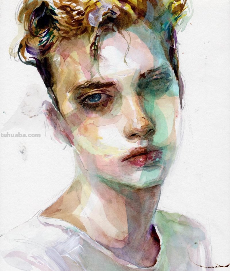 个性十足丨韩国水彩画家随意性的水彩画人物 个性十足丨韩国水彩画家随意性的水彩画人物