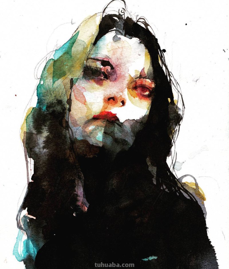 个性十足丨韩国水彩画家随意性的水彩画人物 个性十足丨韩国水彩画家随意性的水彩画人物