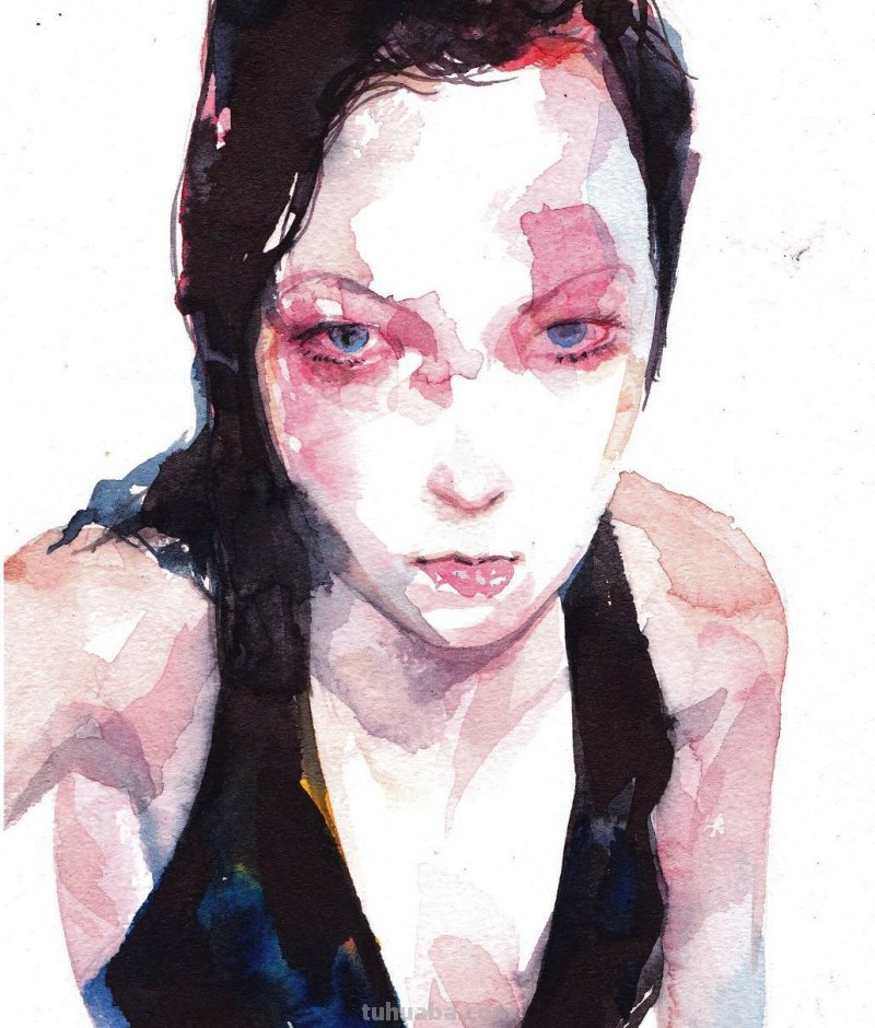 个性十足丨韩国水彩画家随意性的水彩画人物 个性十足丨韩国水彩画家随意性的水彩画人物