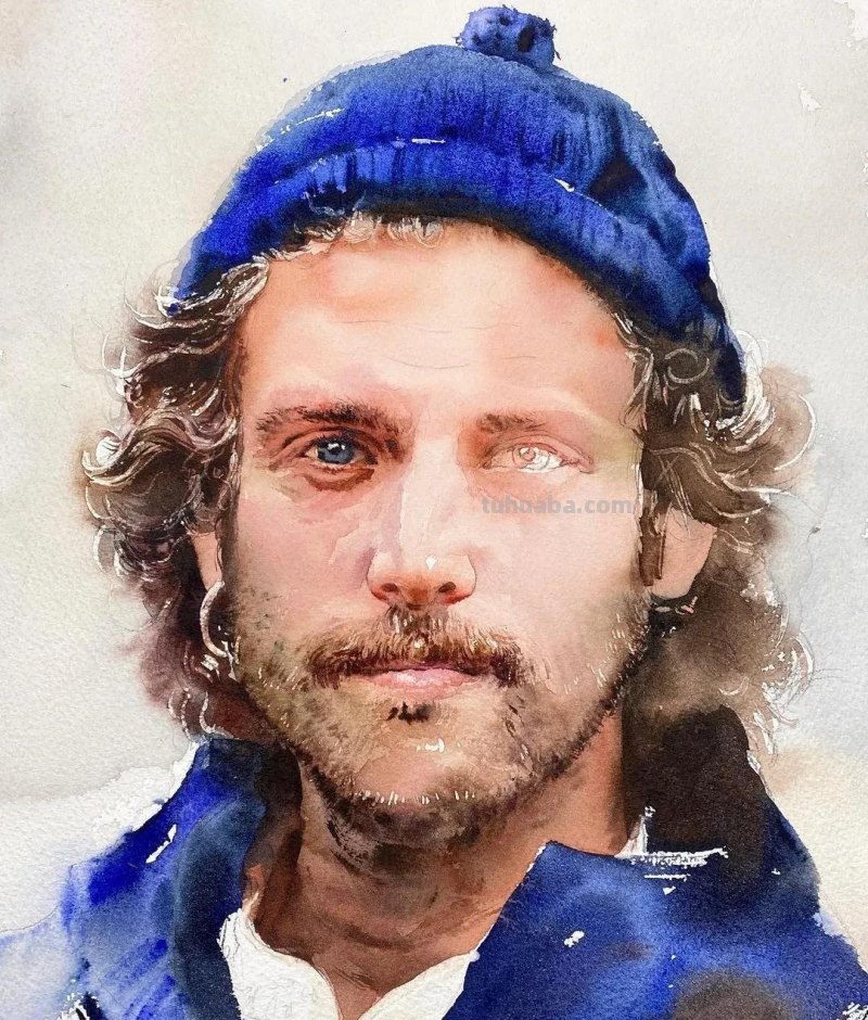 好细致的水彩人物画，人生百态，众生百相