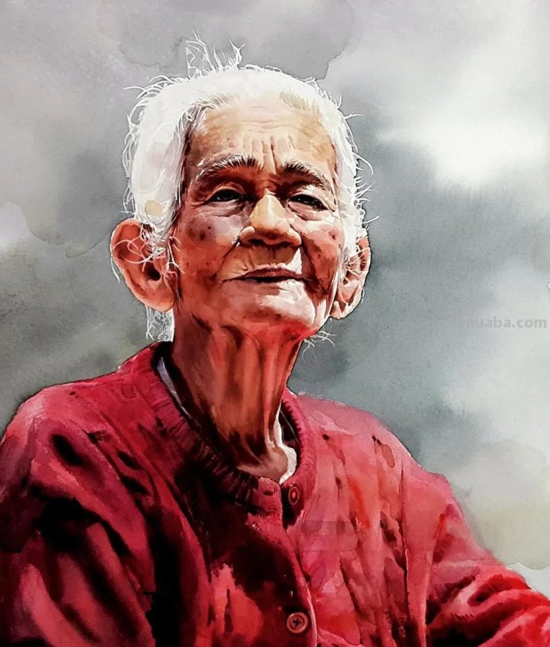 好细致的水彩人物画，人生百态，众生百相
