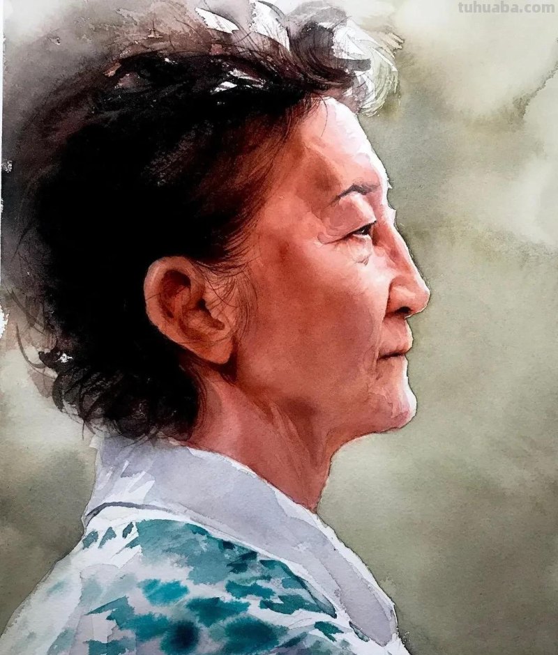 好细致的水彩人物画，人生百态，众生百相
