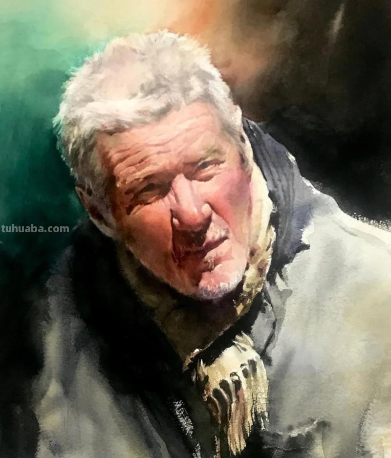 好细致的水彩人物画，人生百态，众生百相