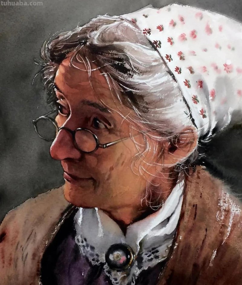 好细致的水彩人物画，人生百态，众生百相