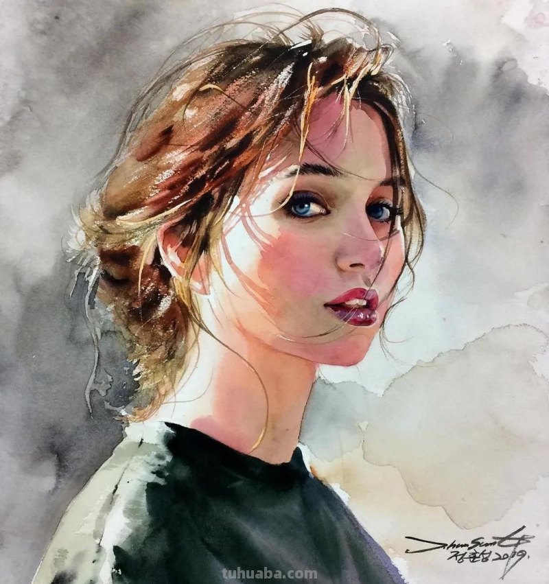 好细致的水彩人物画，人生百态，众生百相