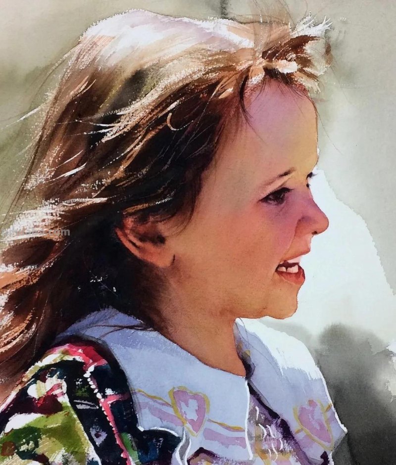 好细致的水彩人物画，人生百态，众生百相