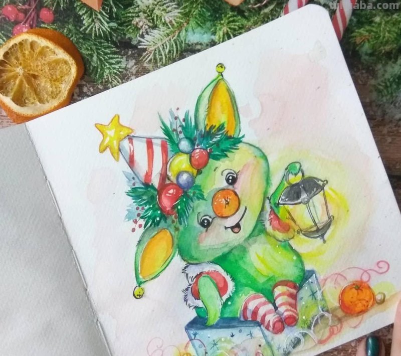 一组可爱又清新的水彩画小动物，伴你温馨入眠