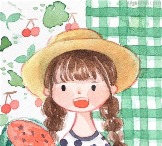 超清新简约水彩插画头像图片 超清新简约水彩插画头像图片