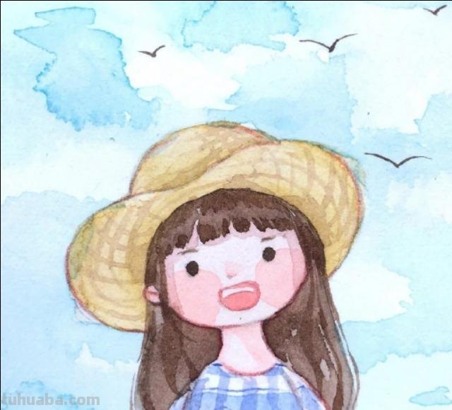 超清新简约水彩插画头像图片 超清新简约水彩插画头像图片