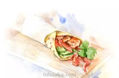 这些水彩插画，干净细腻，太美了