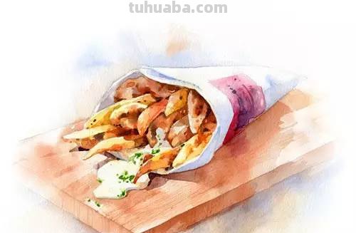 这些水彩插画，干净细腻，太美了