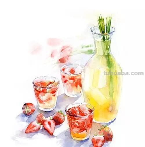 这些水彩插画，干净细腻，太美了