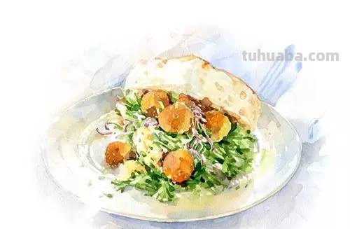 这些水彩插画，干净细腻，太美了