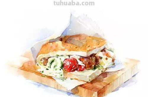 这些水彩插画，干净细腻，太美了