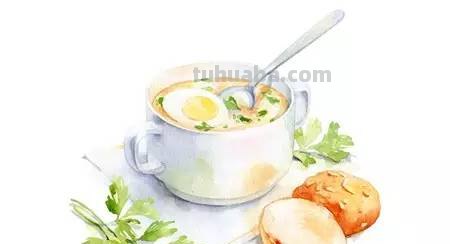 这些水彩插画，干净细腻，太美了