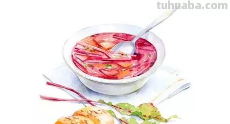 这些水彩插画，干净细腻，太美了