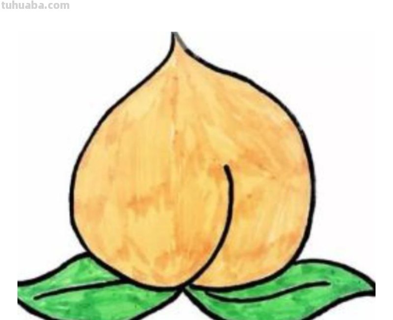 简笔画桃子怎么画（简笔画桃子怎么画视频）