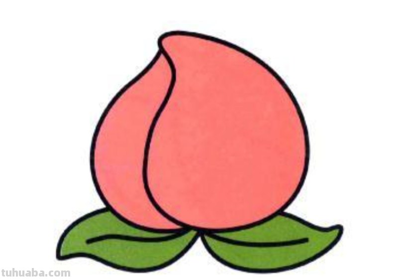 桃子怎么画 简笔画 幼儿手工简笔画桃子画法？