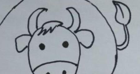 小牛怎么画简笔画 儿童简笔画（11）牛的画法？