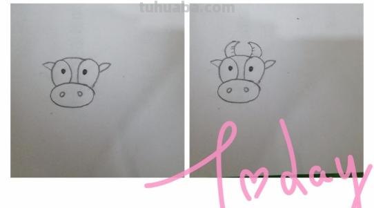 小牛怎么画简笔画 儿童简笔画（11）牛的画法？