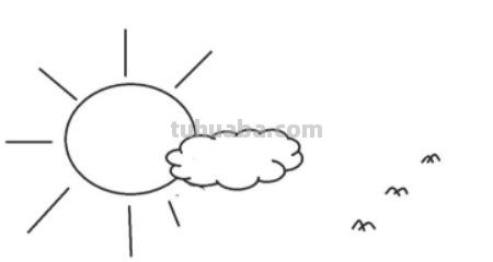 春雨怎么画简笔画 儿童简笔画:美丽春天的画法？