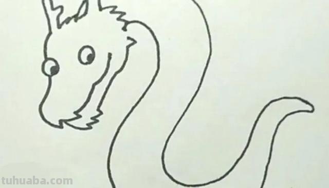 龙怎么画简笔画 简笔画-如何画龙头的简笔画? 龙怎么画简笔画 简笔画-如何画龙头的简笔画?