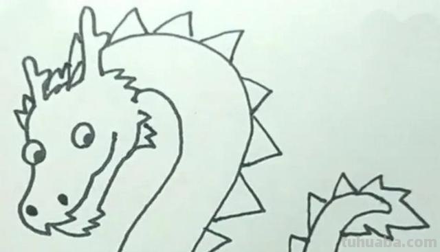 龙怎么画简笔画 简笔画-如何画龙头的简笔画? 龙怎么画简笔画 简笔画-如何画龙头的简笔画?