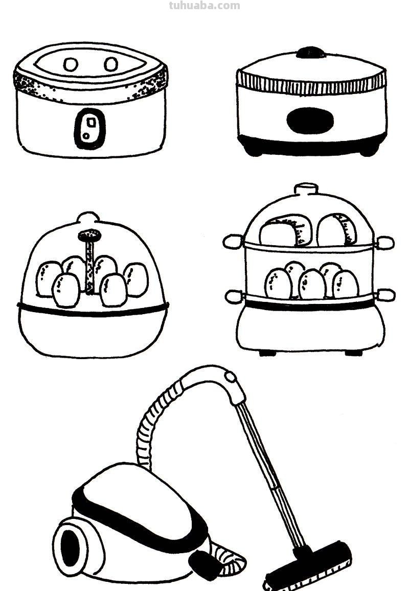 家电简笔画素材
