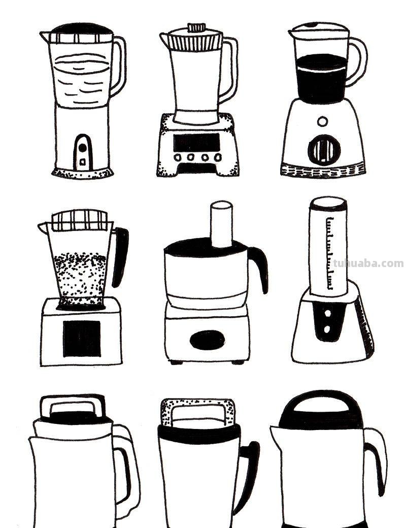 家电简笔画素材