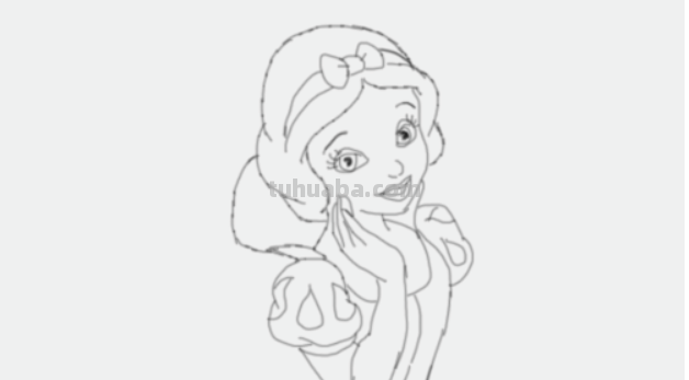 白雪公主怎么画