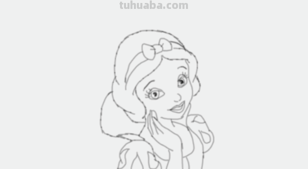 白雪公主怎么画