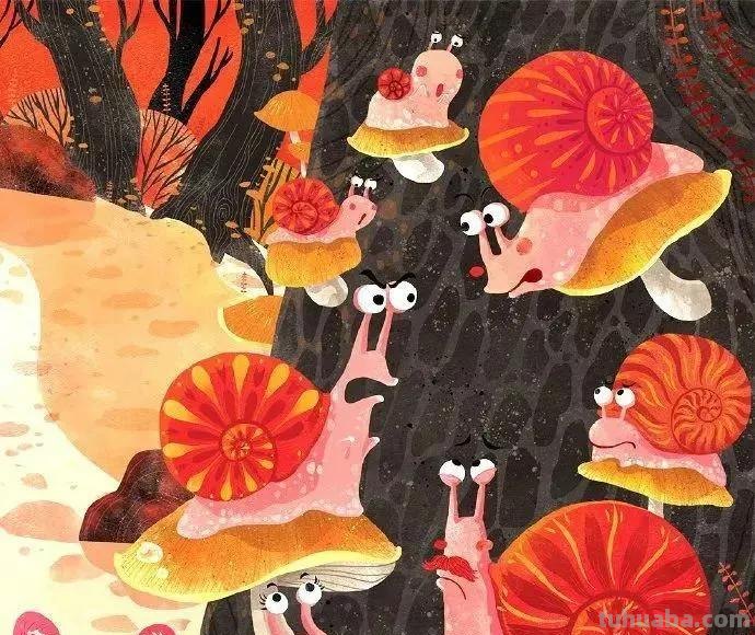 水彩画，插画鲜艳的色彩，超赞的设计，你喜欢哪一幅