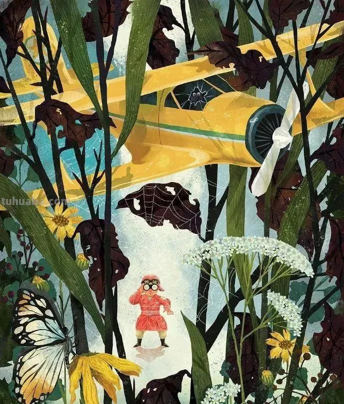 水彩画，插画鲜艳的色彩，超赞的设计，你喜欢哪一幅