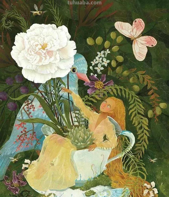 水彩画，插画鲜艳的色彩，超赞的设计，你喜欢哪一幅