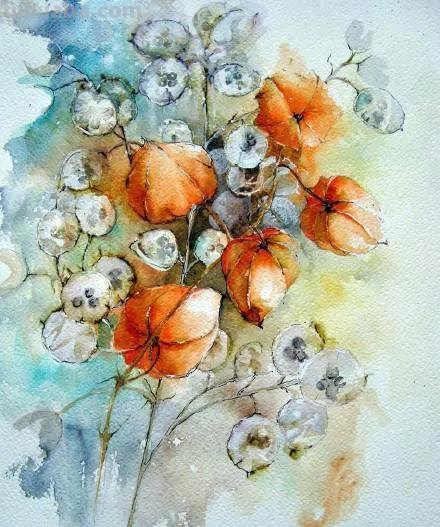 水彩画，插画鲜艳的色彩，超赞的设计，你喜欢哪一幅