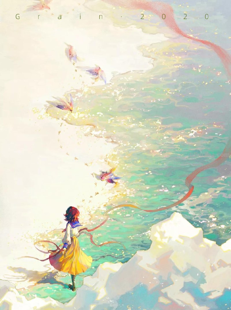 水彩画，插画鲜艳的色彩，超赞的设计，你喜欢哪一幅