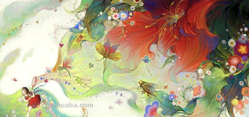 水彩画，插画鲜艳的色彩，超赞的设计，你喜欢哪一幅