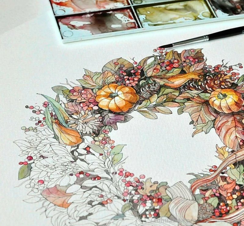 美醉，水彩女神笔下的插画，27万粉丝之疯狂，一笔一画吹爆了