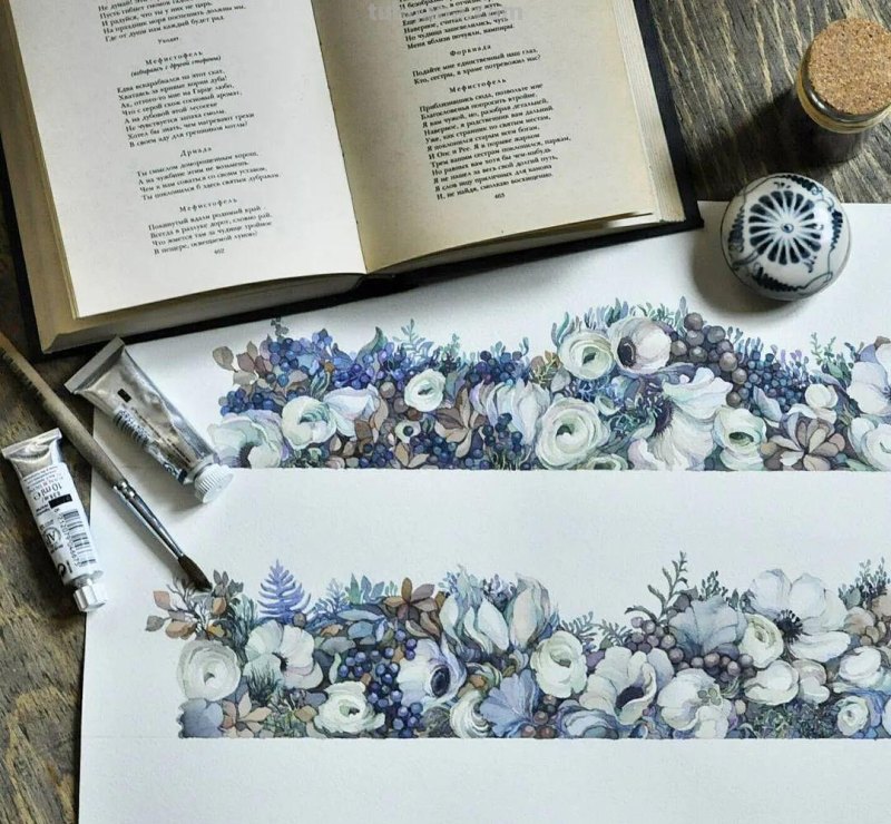 美醉，水彩女神笔下的插画，27万粉丝之疯狂，一笔一画吹爆了