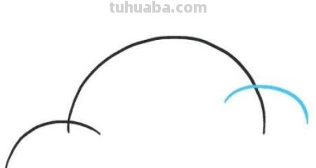 简笔画白云怎么画 一步一步教你画云朵？