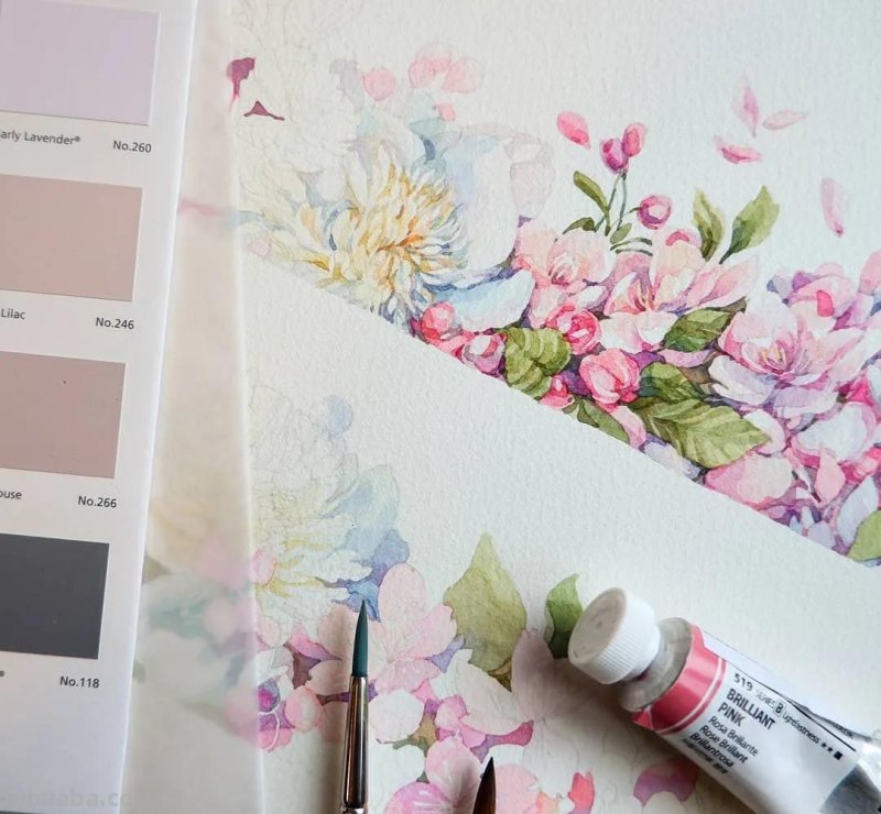 美醉，水彩女神笔下的插画，27万粉丝之疯狂，一笔一画吹爆了