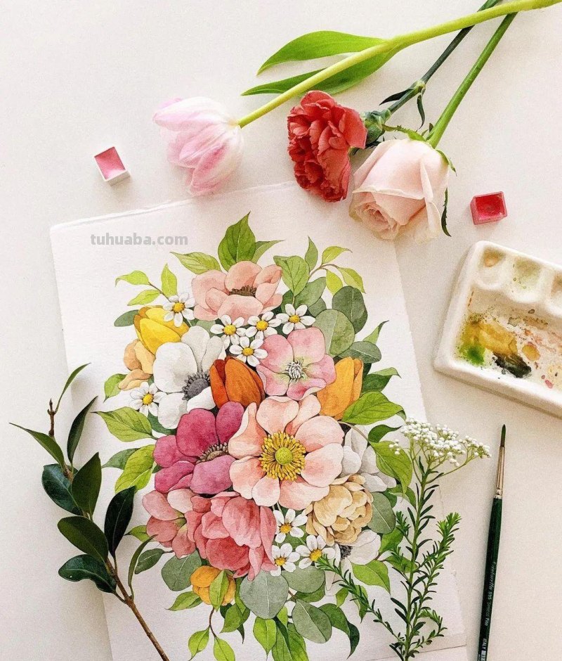 美醉，水彩女神笔下的插画，27万粉丝之疯狂，一笔一画吹爆了